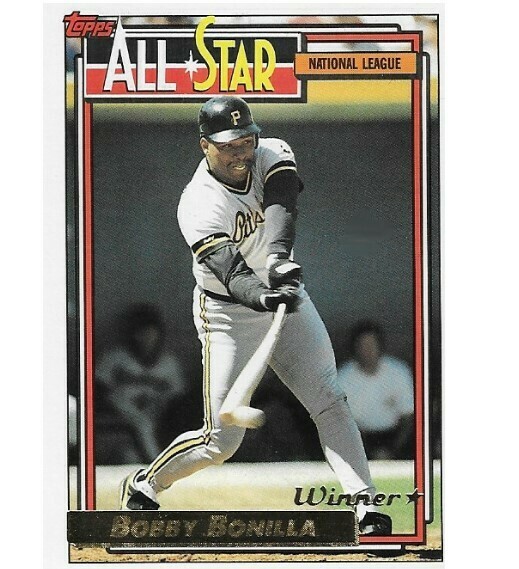 Bonilla, Bobby / Pittsburgh Pirates | Topps #392 | Baseball Trading Card | 1992 | Gold Winners | All Star