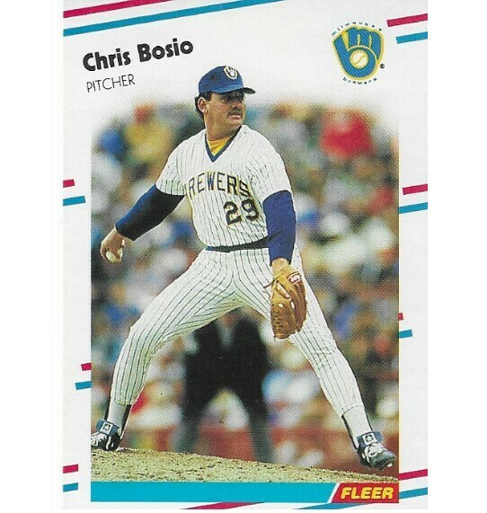 Bosio, Chris / Milwaukee Brewers | Fleer #156 | Baseball Trading Card | 1988