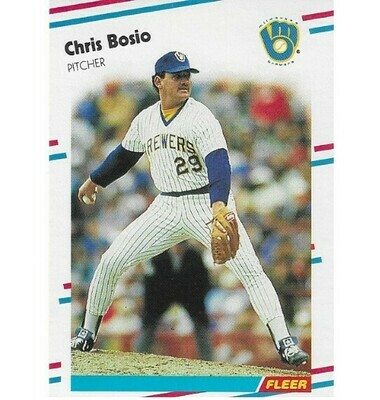 Bosio, Chris / Milwaukee Brewers | Fleer #156 | Baseball Trading Card | 1988