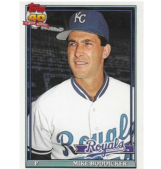 Boddicker, Mike / Kansas City Royals | Topps #12T | Baseball Trading Card | 1991 | Traded