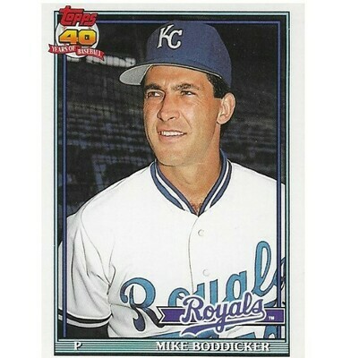 Boddicker, Mike / Kansas City Royals | Topps #12T | Baseball Trading Card | 1991 | Traded