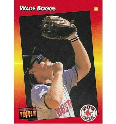 Boggs, Wade / Boston Red Sox | Triple Play #211 | Baseball Trading Card | 1992 | Hall of Famer