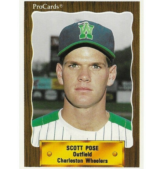 Pose, Scott / Charleston Wheelers | ProCards #2255 | Baseball Trading Card | 1990 | South Atlantic League