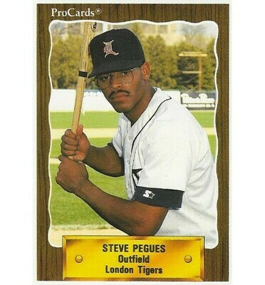 Pegues, Steve / London Tigers | ProCards #1282 | Baseball Trading Card | 1990 | Eastern League