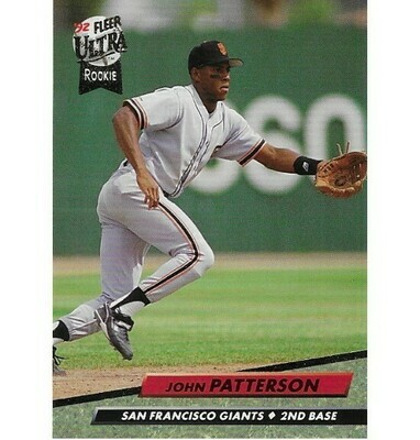Patterson, John / San Francisco Giants | Ultra #593 | Baseball Trading Card | 1992 | Rookie Card