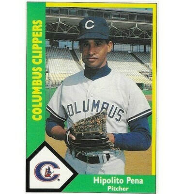 Pena, Hipolito / Columbus Clippers | CMC #206 | Baseball Trading Card | 1990 | International League