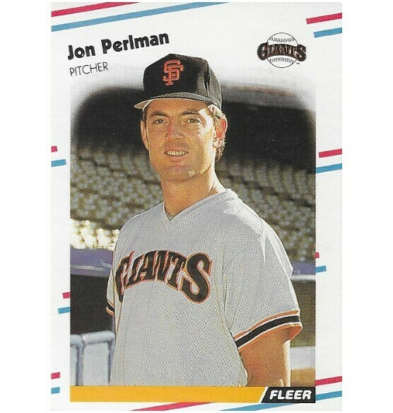Perlman, Jon / San Francisco Giants | Fleer #93 | Baseball Trading Card | 1988 | Rookie Card