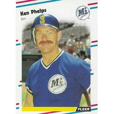 Phelps, Ken / Seattle Mariners | Fleer #384 | Baseball Trading Card | 1988