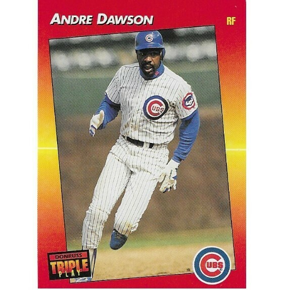 Dawson, Andre / Chicago Cubs | Triple Play #174 | Baseball Trading Card | 1992 | Hall of Famer