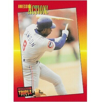 Dawson, Andre / Chicago Cubs | Triple Play #113 | Baseball Trading Card | 1992 | Hall of Famer | Awesome Action!