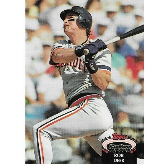 Deer, Rob / Detroit Tigers | Stadium Club #92 | Baseball Trading Card | 1992