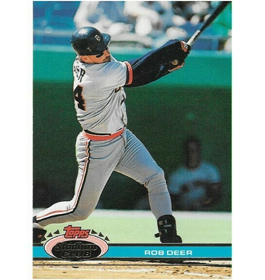 Deer, Rob / Detroit Tigers | Stadium Club #539 | Baseball Trading Card | 1991