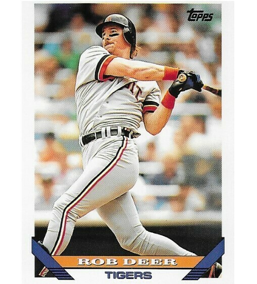 Deer, Rob / Detroit Tigers | Leaf #243 | Baseball Trading Card | 1993
