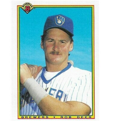 Deer, Rob / Milwaukee Brewers | Bowman #401 | Baseball Trading Card | 1990