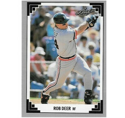 Deer, Rob / Detroit Tigers | Leaf #237 | Baseball Trading Card | 1991