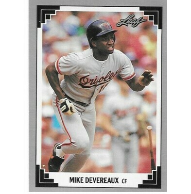 Devereaux, Mike / Baltimore Orioles | Leaf #138 | Baseball Trading Card | 1991