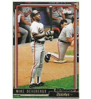 Devereaux, Mike / Baltimore Orioles | Topps #492 | Baseball Trading Card | 1992 | Gold Winners