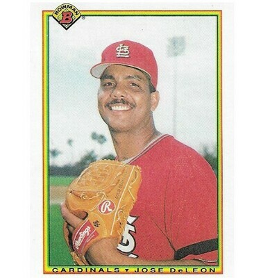 DeLeon, Jose / St. Louis Cardinals | Bowman #186 | Baseball Trading Card | 1990