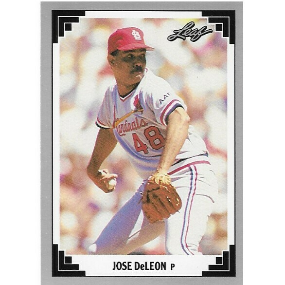 DeLeon, Jose / St. Louis Cardinals | Leaf #190 | Baseball Trading Card | 1991