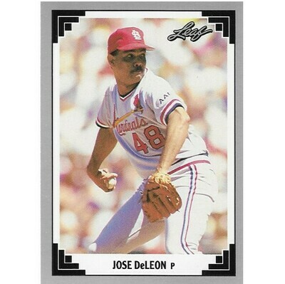 DeLeon, Jose / St. Louis Cardinals | Leaf #190 | Baseball Trading Card | 1991