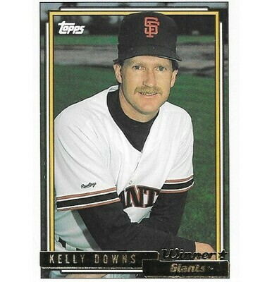 Downs, Kelly / San Francisco Giants | Topps #573 | Baseball Trading Card | 1992 | Gold Winners