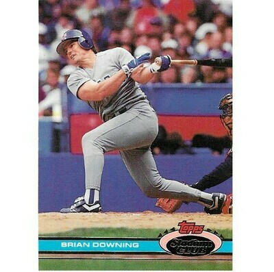 Downing, Brian / Texas Rangers | Stadium Club #348 | Baseball Trading Card | 1991