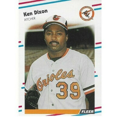Dixon, Ken / Baltimore Orioles | Fleer #557 | Baseball Trading Card | 1988