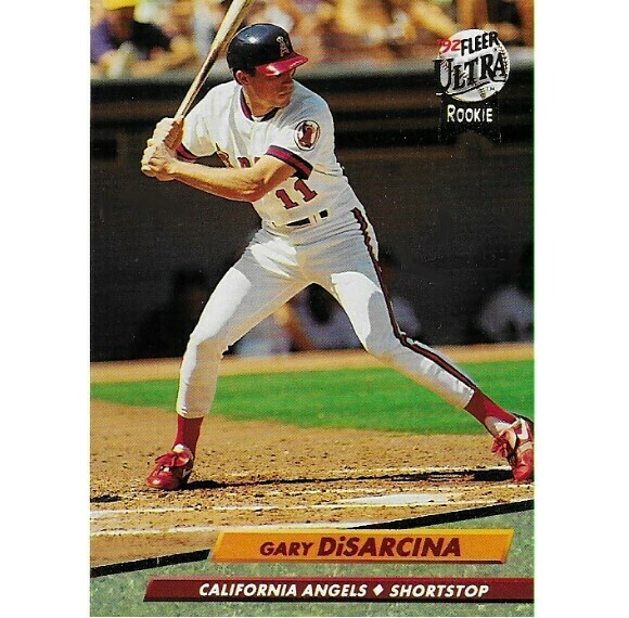 DiSarcina, Gary / California Angels | Ultra #24 | Baseball Trading Card | 1992 | Rookie