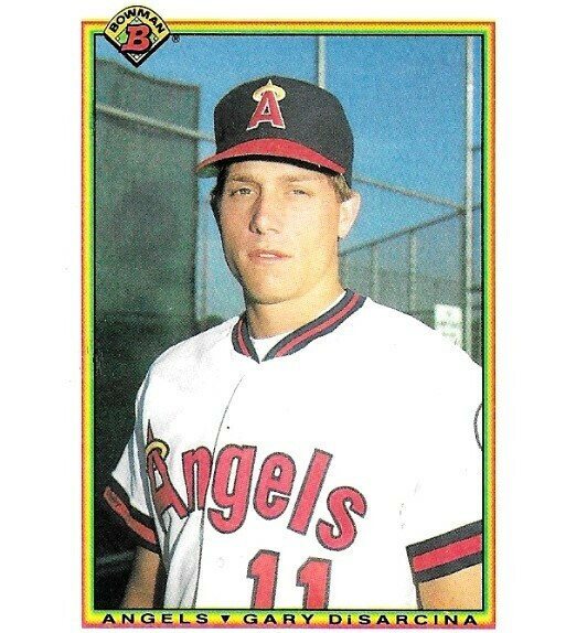 DiSarcina, Gary / California Angels | Bowman #290 | Baseball Trading Card | 1990 | Rookie Card