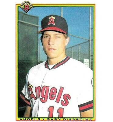 DiSarcina, Gary / California Angels | Bowman #290 | Baseball Trading Card | 1990 | Rookie Card