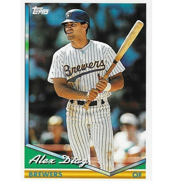 Diaz, Alex / Milwaukee Brewers | Topps #519 | Baseball Trading Card | 1994 | Rookie Card