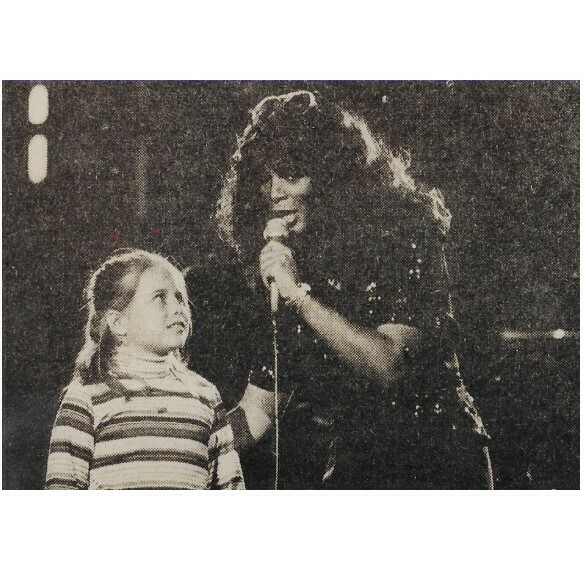 Summer, Donna / On Stage, With Young Girl, Holding Microphone | Photo Print