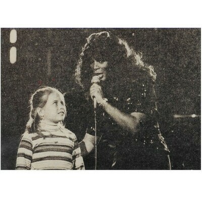 Summer, Donna / On Stage, With Young Girl, Holding Microphone | Photo Print