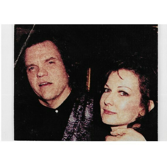 Meat Loaf / With Wife Leslie, Black Background | Photo Print