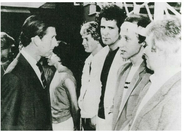 Dire Straits / Backstage After the Prince&#39;s Trust Concert | Photo Print | July 1983