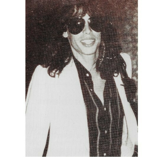 Aerosmith / Steven Tyler in Sunglasses, Smiling, Striped Shirt | Photo Print | 1978