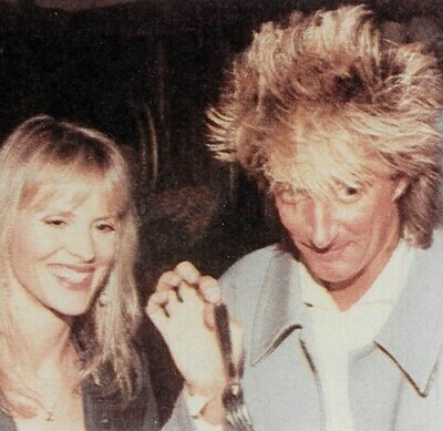 Stewart, Rod / Holding Fork, with Unknown Blonde | Photo Print