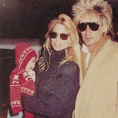 Stewart, Rod / With Kelly Emberg and Baby, In Tan Coat | Photo Print