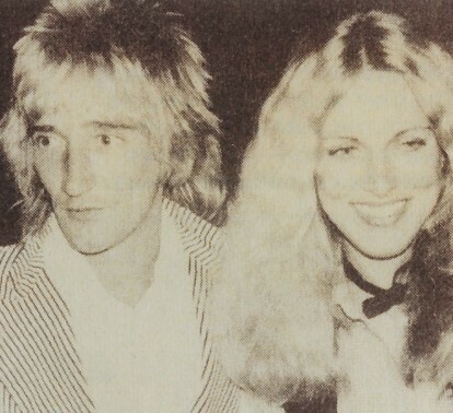 Stewart, Rod / With Alana Hamilton, In Striped Jacket | Photo Print