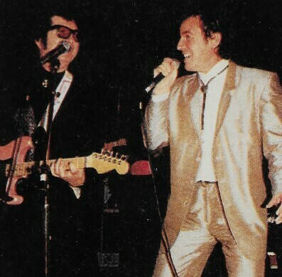 Orbison, Roy / Rock and Roll Hall of Fame, with Bruce Springsteen | Photo Print | January 1987