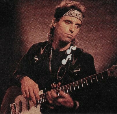 Lofgren, Nils / With Guitar, Black Jacket, Headband | Photo Print | 1991