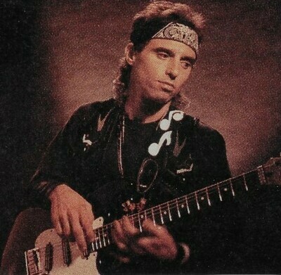 Lofgren, Nils / With Guitar, Black Jacket, Headband | Photo Print | 1991
