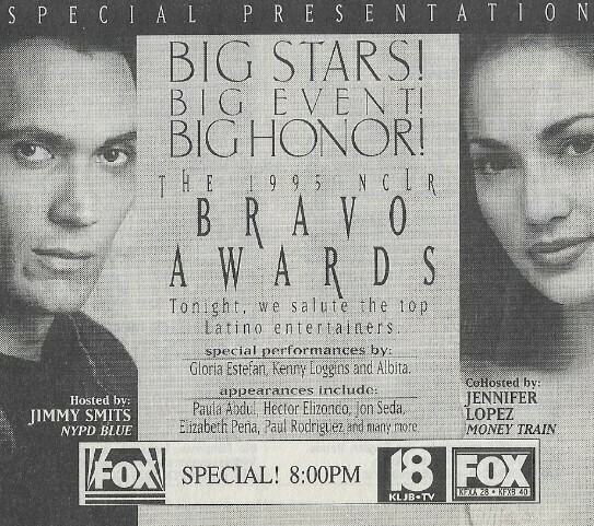 Lopez, Jennifer / Bravo Awards (Special Presentation) | Magazine Ad | with Jimmy Smits | December 1995