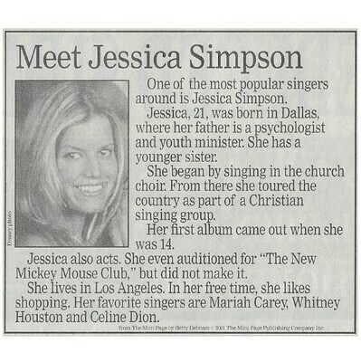 Simpson, Jessica / Meet Jessica Simpson | September 2001
