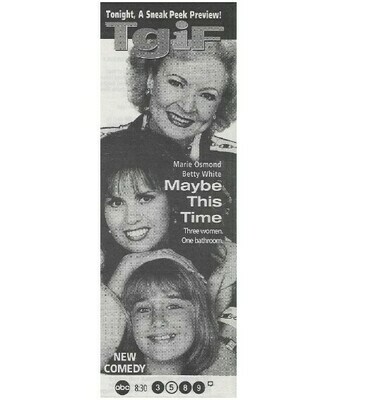 Osmond, Marie / Maybe This Time (New Comedy) | September 1995 | with Betty White + Ashley Johnson