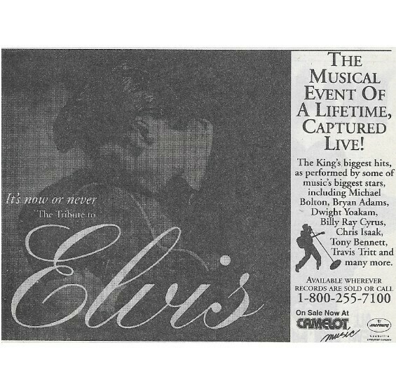 Various Artists / It&#39;s Now Or Never (The Tribute to Elvis) | Magazine Ad | December 1994