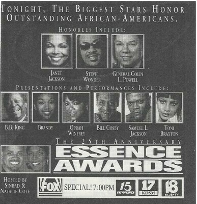 Cole, Natalie--Sinbad / Essence Awards (The 25th Anniversary) / 1995