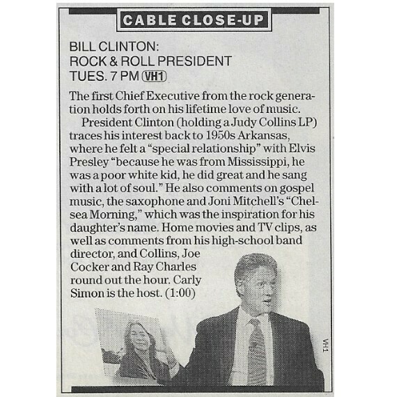 Clinton, Bill / Rock + Roll President (Cable Close-Up) (1997)