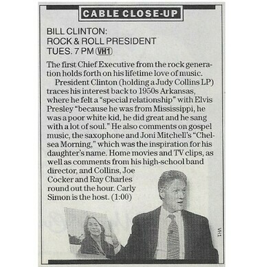 Clinton, Bill / Rock + Roll President (Cable Close-Up) (1997)