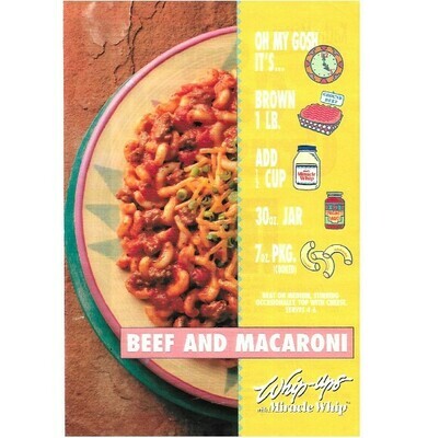 Kraft / Miracle Whip - Whip-Ups (Beef and Macaroni) (1994)